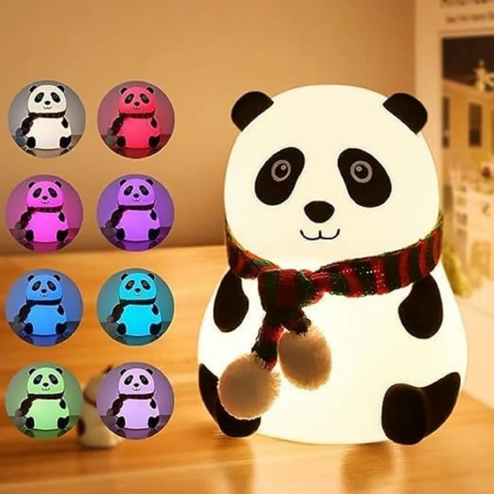 Panda Silicone Night Lamp – Cute, Soft & Rechargeable !